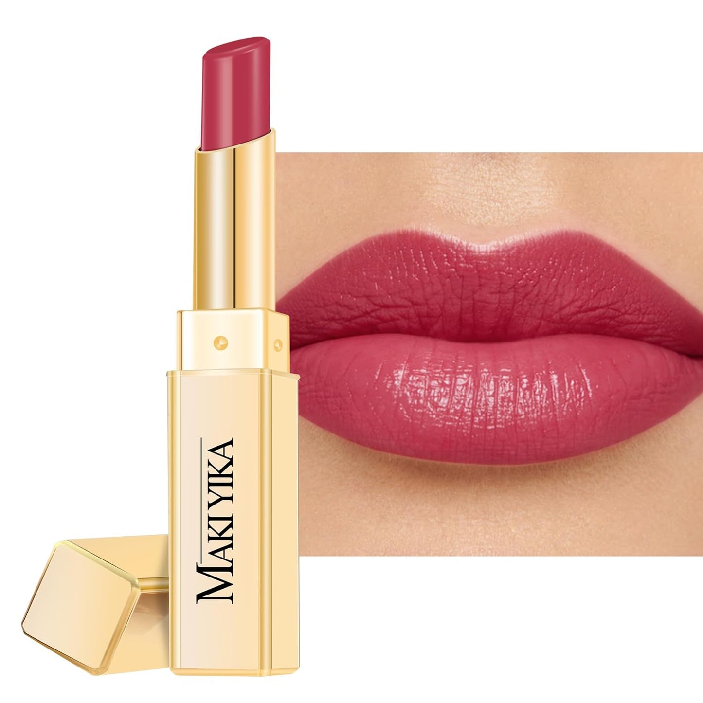 MAKI YIKA Moisture Berry Red Lipstick for Women Hydrate Lip Gloss for Dry Cracked Lips Weightless Glossy Lip Color Juicy Finish,MA057 Yummy Berry