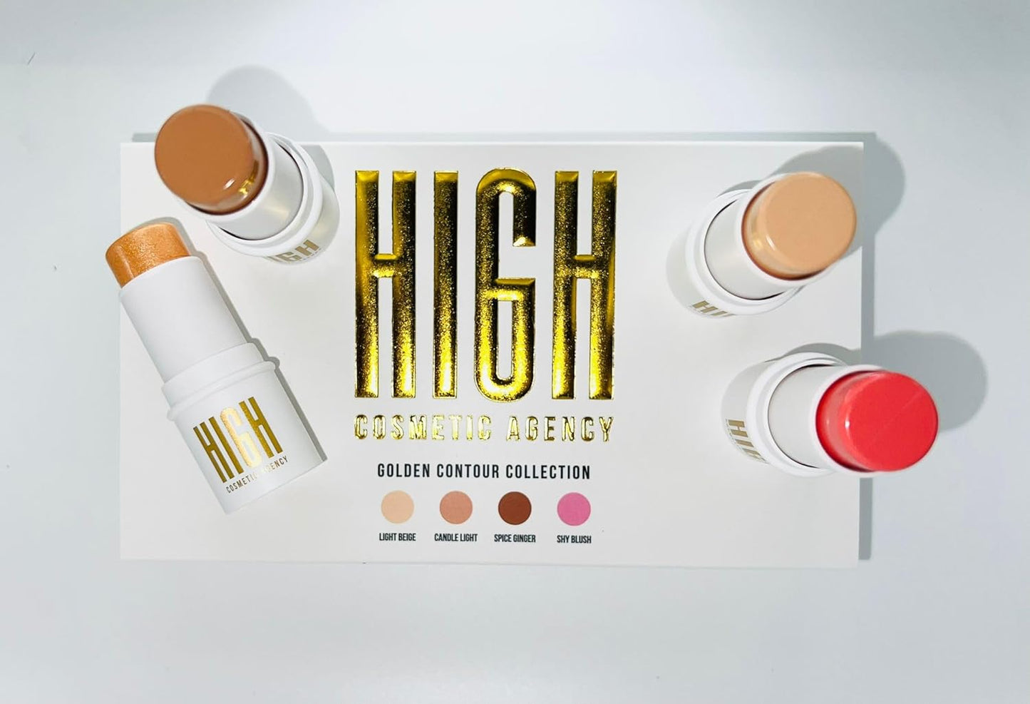 Contour,4 Piece Set, For Face, Professional Makeup, Cream, Long Lasting, Cruelty Free,Crystalline Artist Contour Colecction (Line To Go) Kit by Beauty Creations,Highlighter, high cosmetic agency