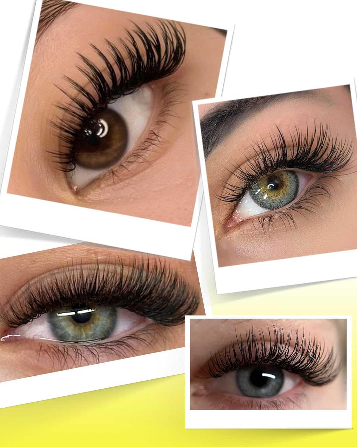 BEYELIAN Eyelash Extension 0.07 D+ Curl 7-15mm Mixed Tray Easy Fan Lash Extensions Volume Lashes Professional Use Natural Matte Black (0.07 D+ 7-15mm Mix)