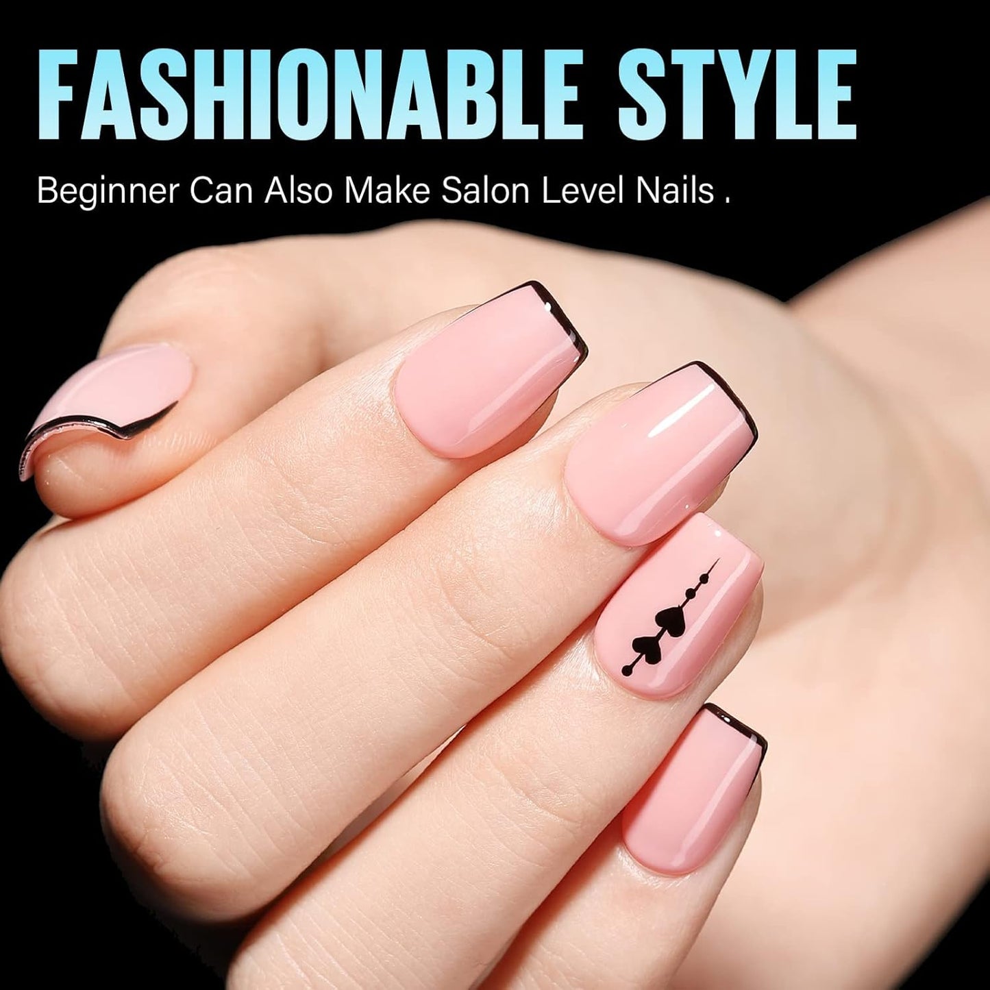 TOMICCA Short Coffin Nail Tips, 15 Sizes Full Cover Double Sided Matte Gel Nails, 240Pcs Acrylic Soft Pre Shaped Nail Tips Set for Nails Professional