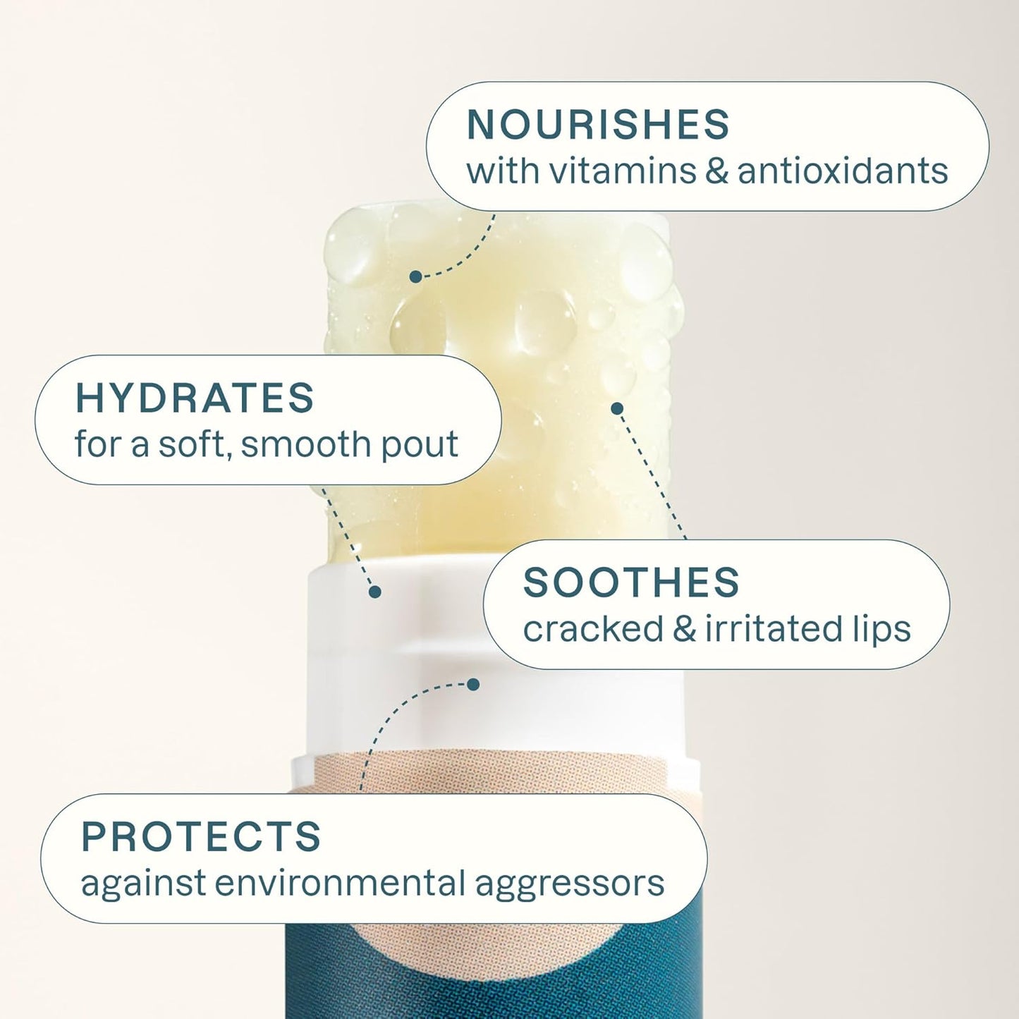 Cliganic Organic Lip Balm Set (4 Packs of 6 Tubes), 100% Natural Moisturizer for Cracked & Dry Lips