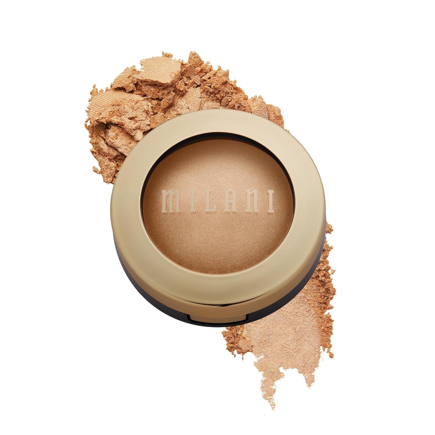 Milani Highlighter Makeup - Baked Contour Powder & Face Highligher, Made in Italy - Champagne D'Oro