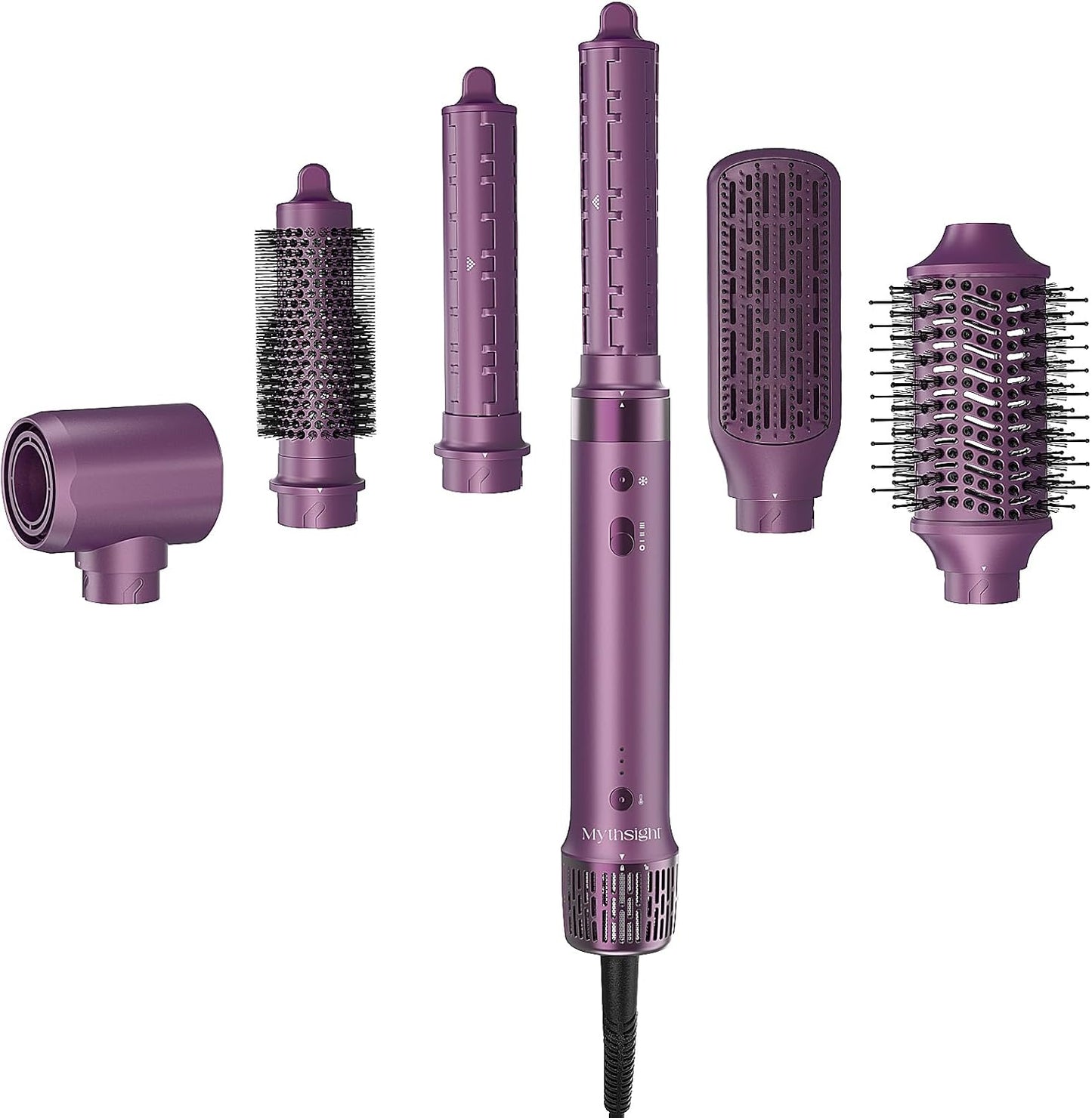 StyleVibe 6-in-1 Multi-Styler, Blow Dryer Brush & Thermal Brush with Auto Wrap Curl L/R, Fast Drying, Smooth Blowouts, Root-Lift Volume, No Heat Damage Frizz-Free Air Styler with Travel Bag