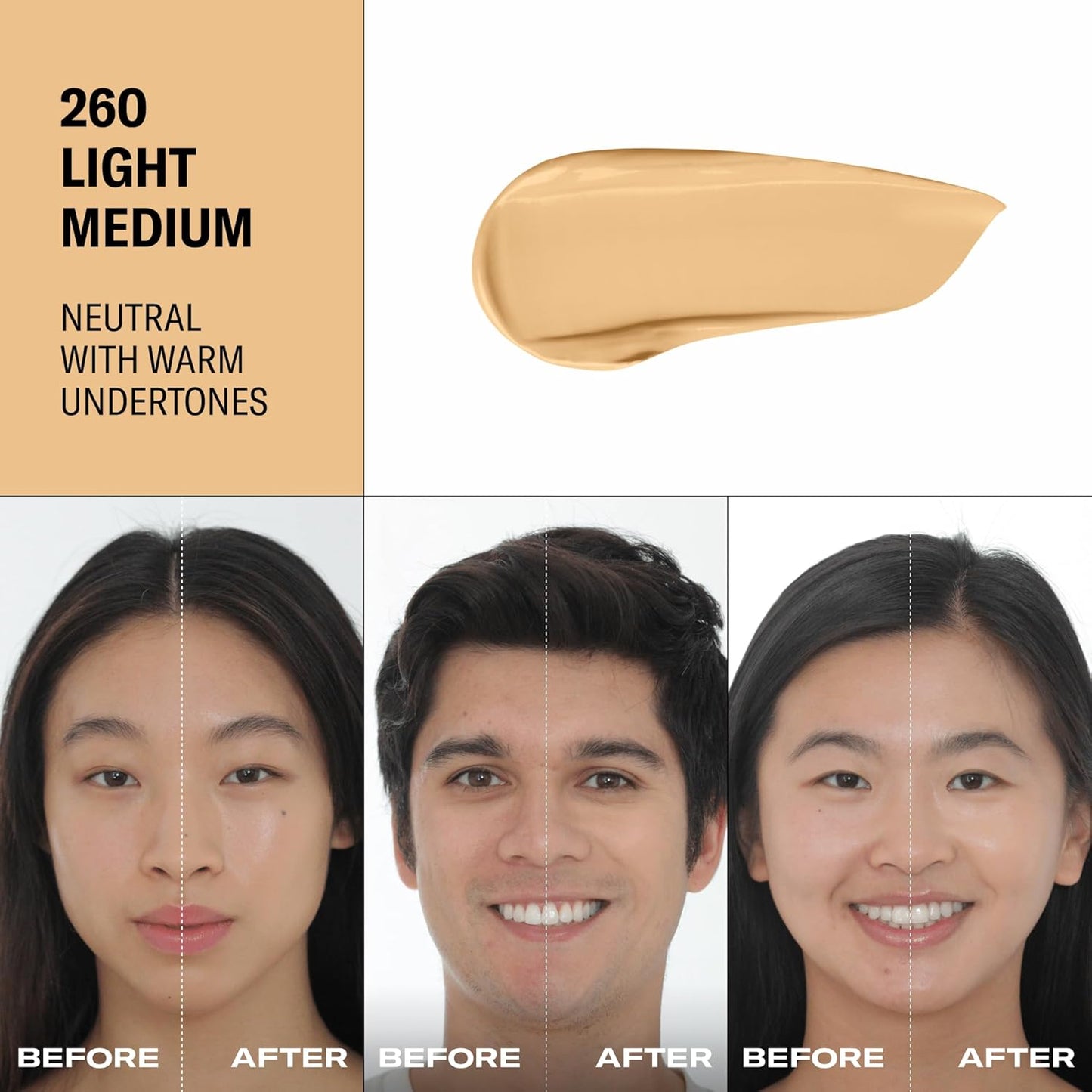 Youthforia Date Night Skin Tint Serum Foundation, Light-Medium Coverage, Hydrating Formula, Vegan & Cruelty-Free, 260 Light Medium - Neutral with Warm Undertones