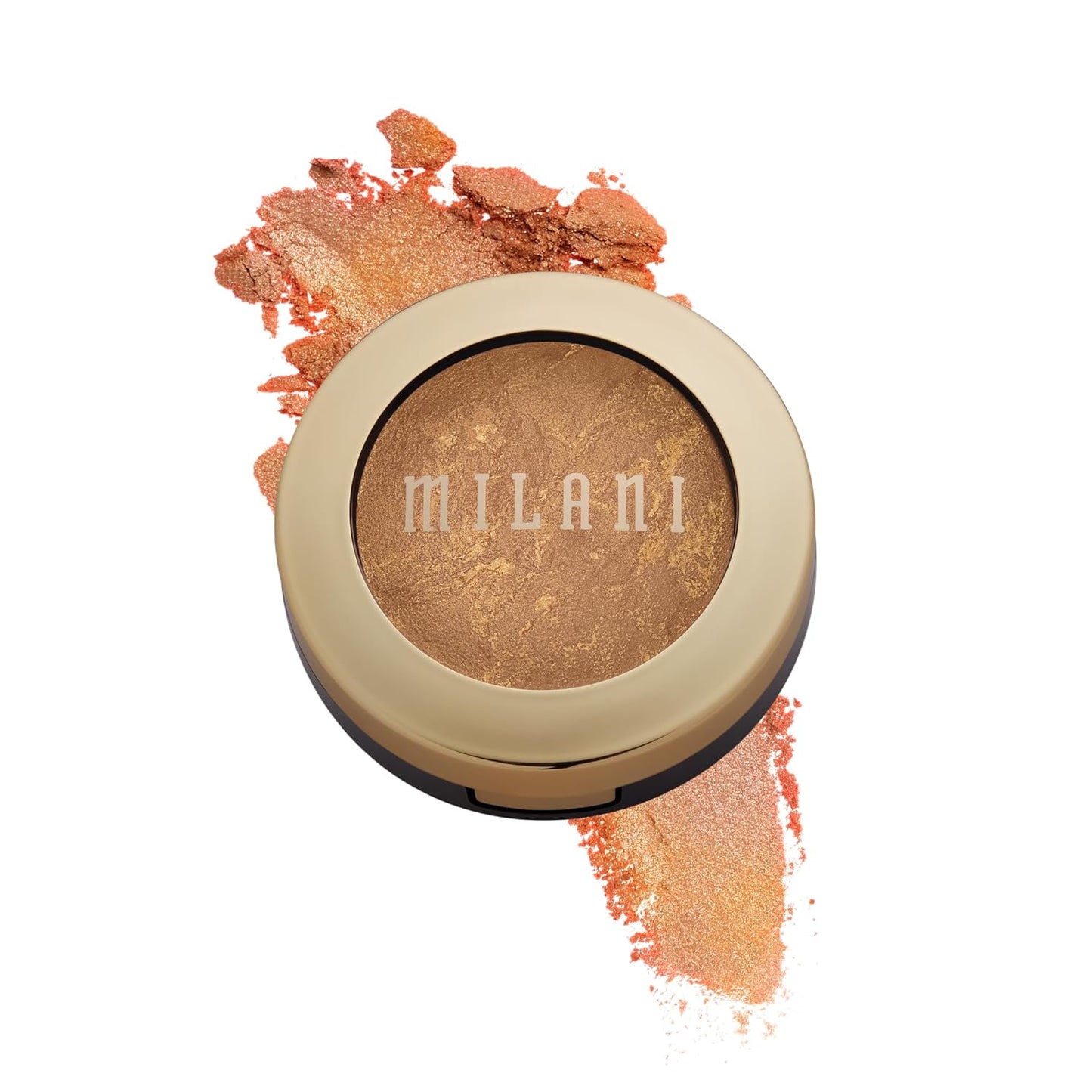 Milani Bronzer Powder - Baked Bronzer Made in Italy, Bronzing Shimmer Highlighter Makeup for Contour -Soleil