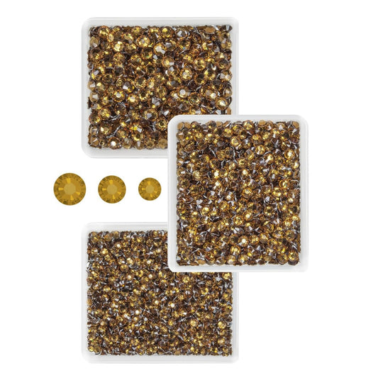 Amber Brown Crystal Resin Rhinestones for Crafting Yellow Brown Coffee Flatback Stones 3mm 4mm 5mm Non-Hotfix Diamonds Crystals Gems Charms for Nails Face Eyes Makeup Body Tumblers Crafts Shoes