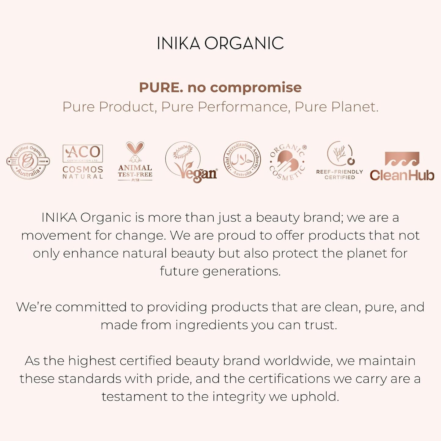 INIKA Organic BB Cream Foundation - Vegan Makeup with Hydrating Prickly Pear, Jojoba, and Pomegranate Seed Oil - Lightweight, Radiant BB Glow for Balanced Skin Tone, Nude 1 fl oz