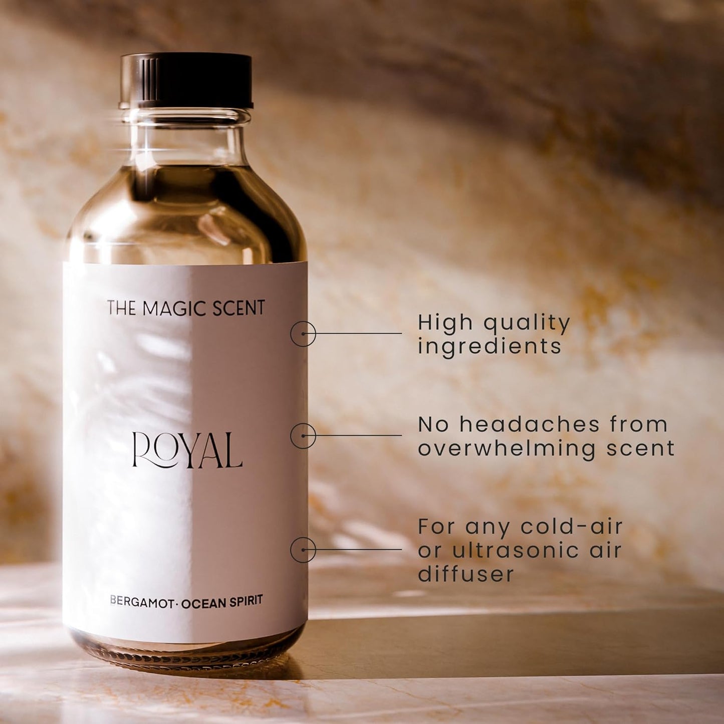 Royal Hotel Diffuser Oil - Cold-Air & Ultrasonic Scented Oils for Diffuser Inspired by The Ritz Hotel, London - Essential Oils for Diffusers Aromatherapy (500 ml)