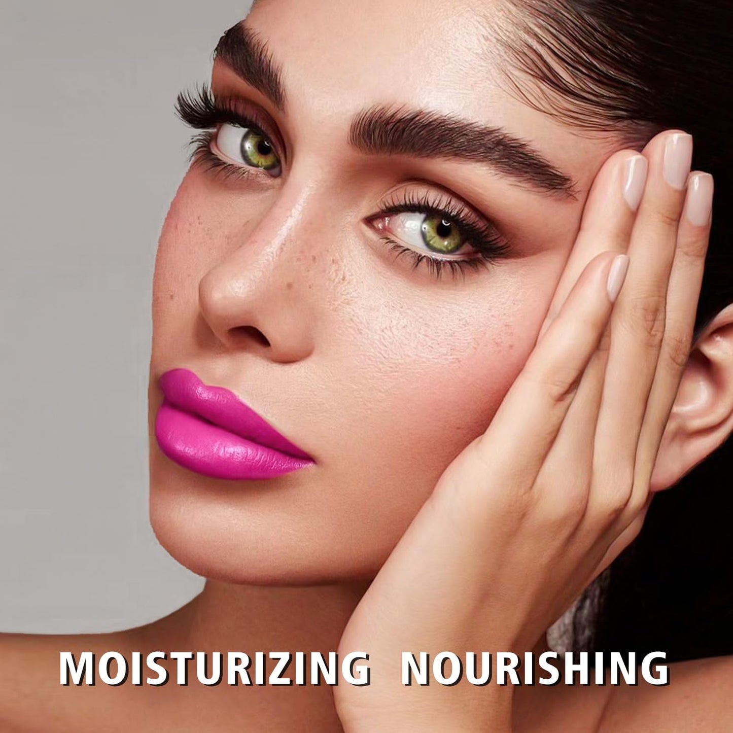 MAKI YIKA Moisture Purple Lipstick for Women Hydrate Lip Gloss for Dry Cracked Lips Weightless Glossy Lip Color Juicy Finish,MA068 Rose Love