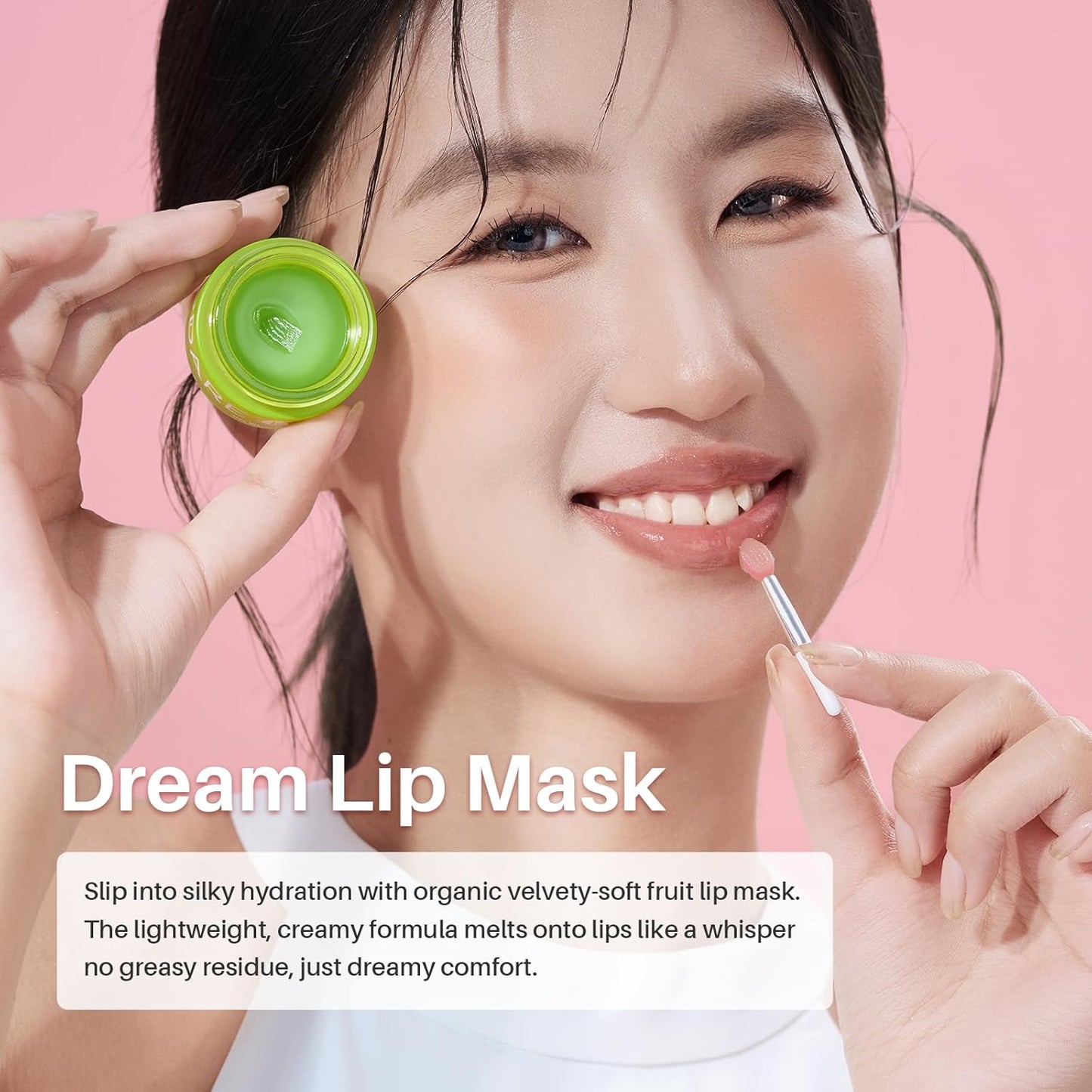 Sleeping Lip Mask Green Apple - Repair for Dry Cracked Lips, Infused with Vitamin C and Shea Butter, Lip Mask Nourish and Revitalize Overnight, Wake to Softer, Smoother, Glow Lip - 0.42 Fl Oz