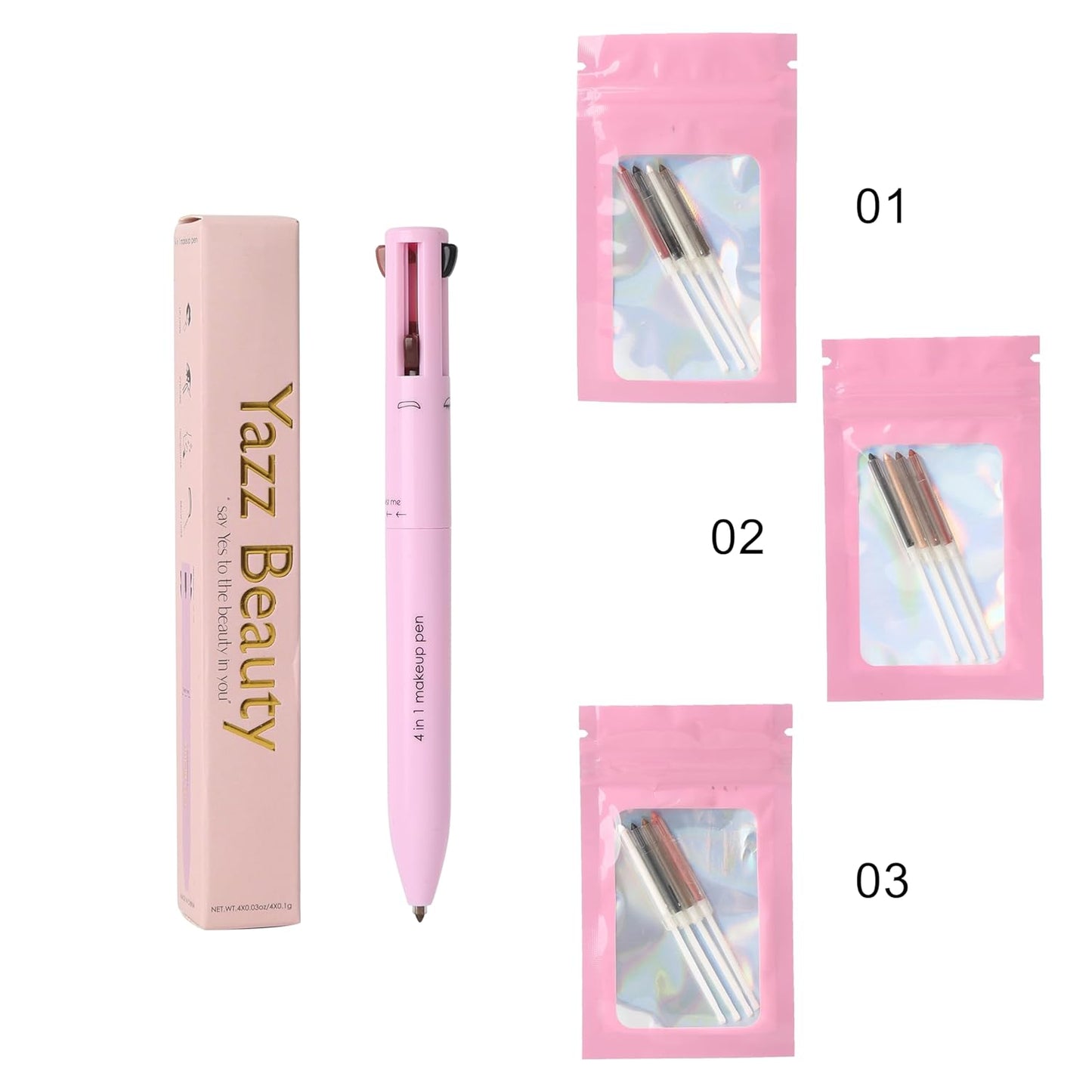 4 in 1 makeUp Pen Berry Refill