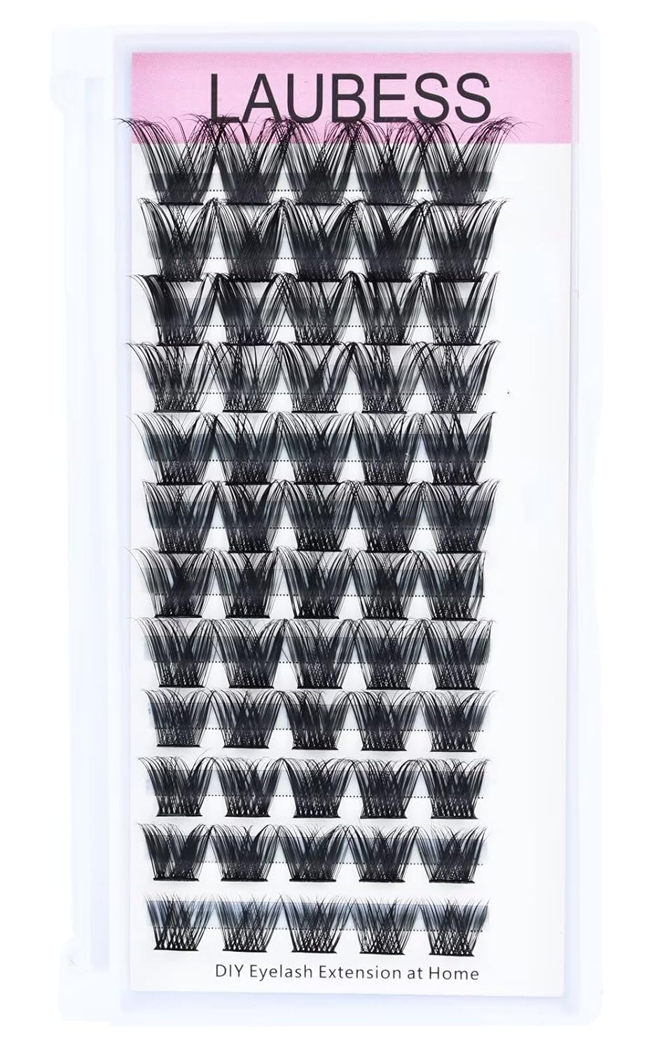 Cluster Lashes Individual Lashes D Curl Lash Clusters Volume Eyelash Clusters DIY Lash Extension Kit Fluffy Cluster Eyelash Extensions (02-0.07D, 12mm)