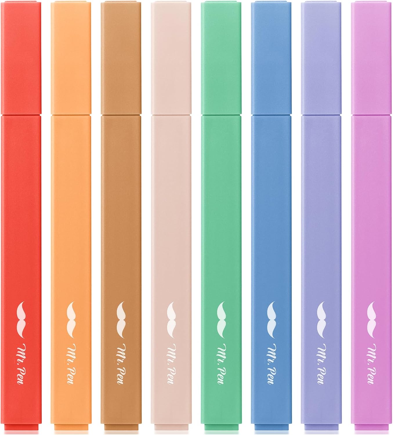 Mr. Pen- Aesthetic Highlighters, 8 Pack, Chisel Tip, Rainbow Rangers, Cute Highlighters Assorted Colors