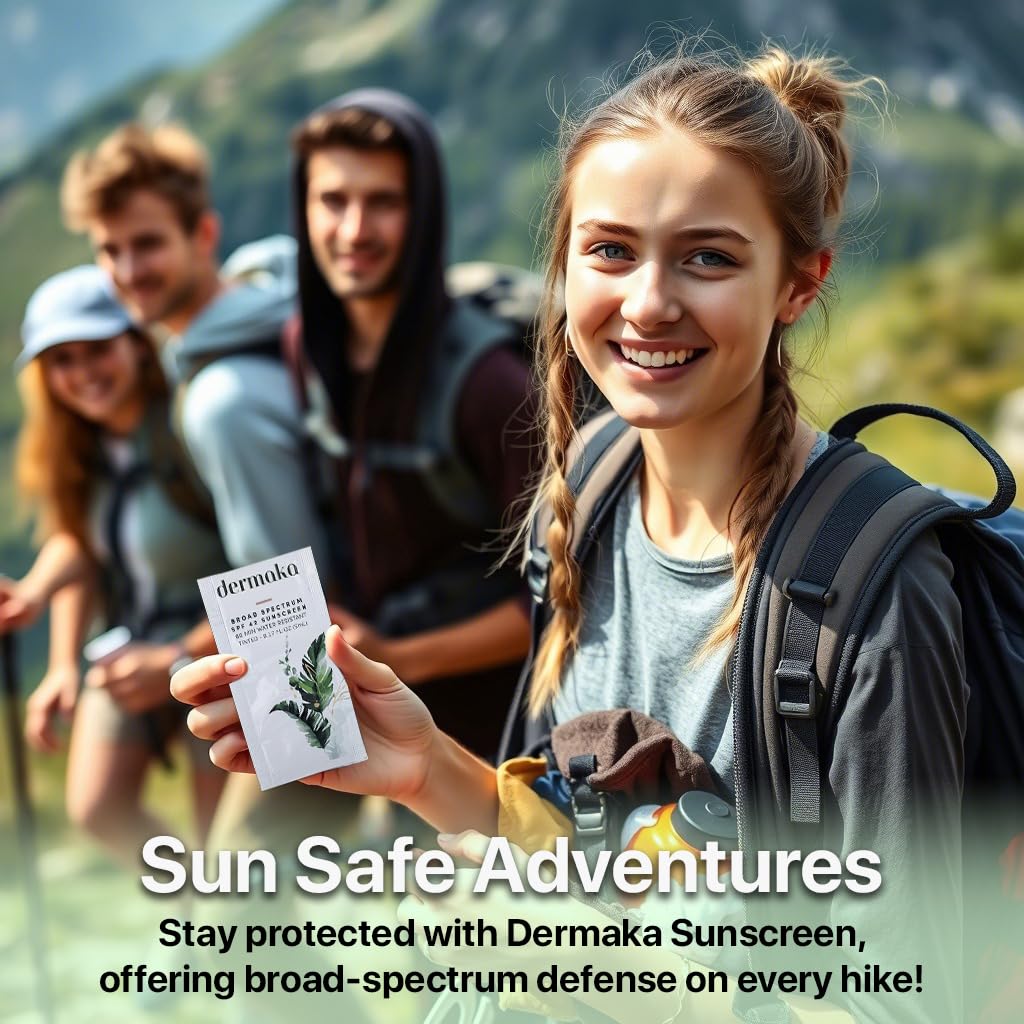 Mineral Tinted Sunscreen SPF 42 for Face – 5ml 25 Packets with Zinc Oxide & Titanium Dioxide – Water Resistant 80 Min – Moisturizes & Soothes – Beach Must Haves, Travel Essentials, Party Favor