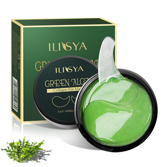 ROUSE Green Algae Under Eye Patches Collagen Eye Mask with Seaweed for Under Eye Bags Dark Circles Natural Eye Gel Pads for Puffy Eyes Moisturizing Repairing-60pcs