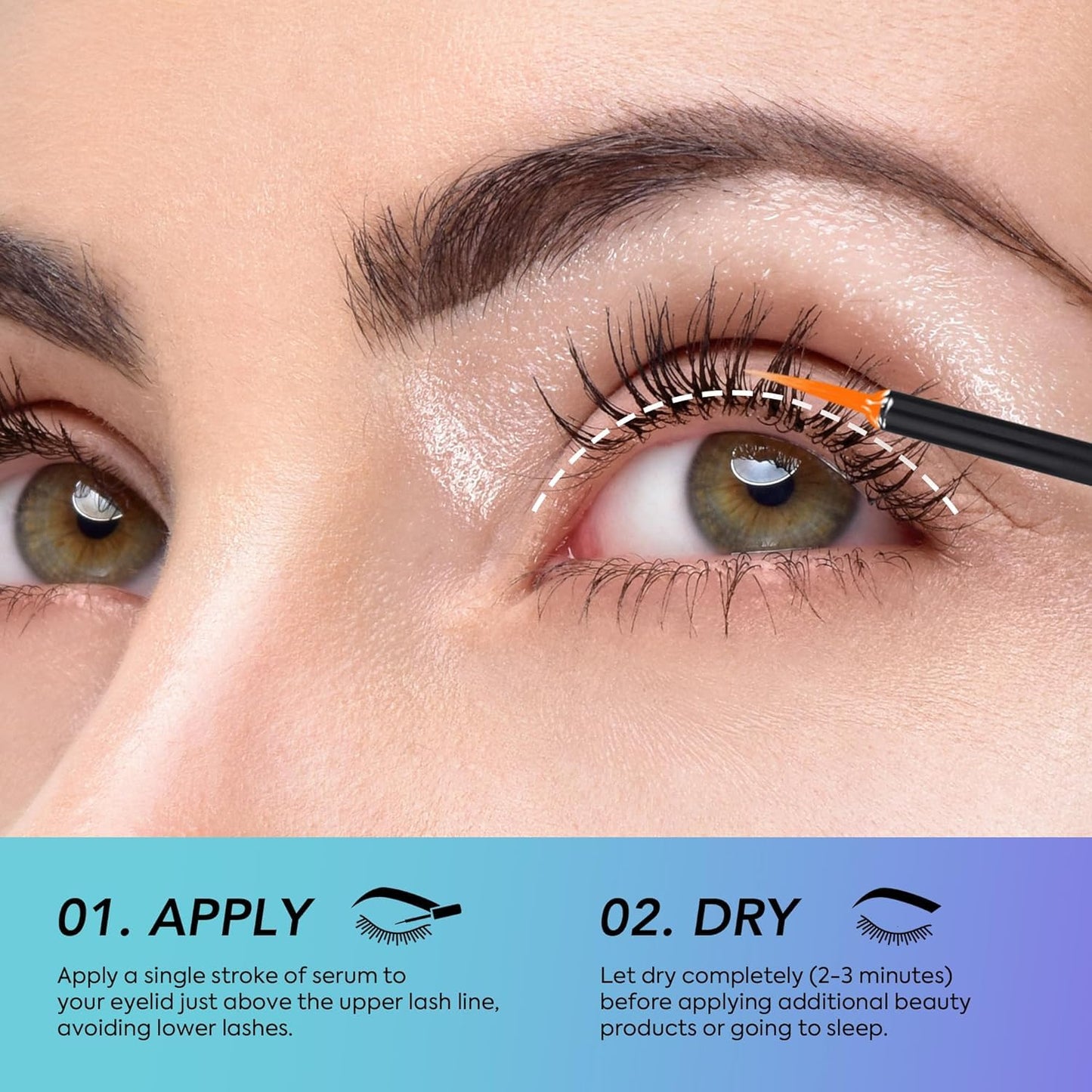 Premium Lash Serum for Eyelash Growth Serum, Advanced Formula for Fuller and Thicker Lashes and Brows 5ml