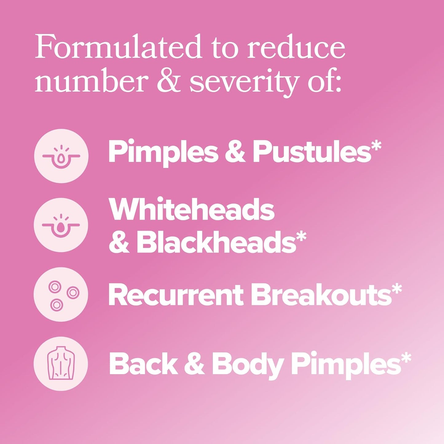 O Positiv FLO Acne Capsules – Reduce Number and Severity of Pimples, Whiteheads, Blackheads, and Pustules on Face, Back, and Body – Colostrum-Derived Lactoferrin, Zinc and Vitamin E – 30 Servings