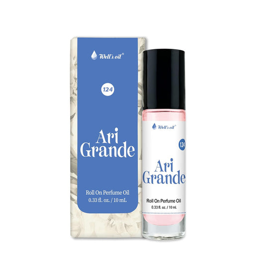 Well's Oil Roll-On Perfume Oil (Ari Grande) | Fruity, Floral & Amber Notes | Long-Lasting | Paraben-Free | 0.33 Fl Oz / 10 ml