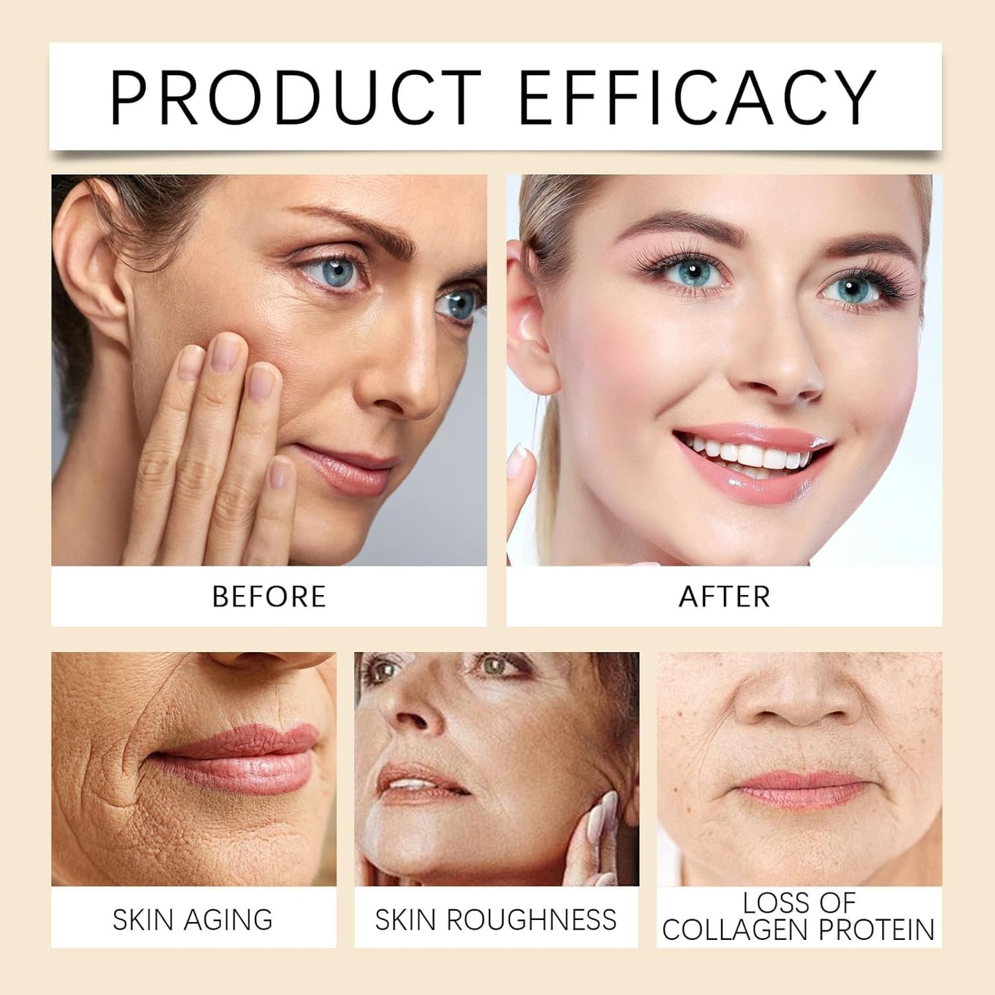 Bee Venom Wrinkle Removal Cream, Anti-Aging, Restore and Enhance Skin Elasticity, Natural and Non-Irritating, Suitable for Sensitive, Dry, Oily Skin