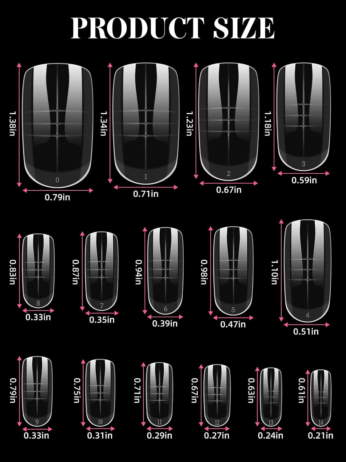 TOROKOM 300 Pcs Toe Nail Forms for Poly Extension Gel, Toenail Dual Forms Reusable Full Cover Molds for Poly Gel French Tip Acrylic Toenails Pedicure for Salon & DIY at Home 15 Sizes