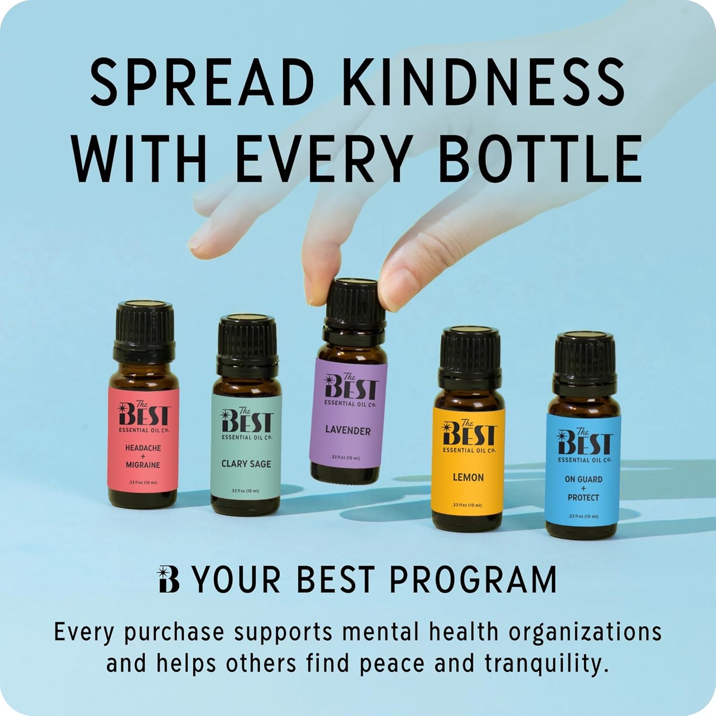 The Best Breathe + Sinus Essential Oil Roll-On Blend- Premium Grade- Pre-Diluted in Coconut Oil- Ready to Use- 10 ml (.33 fl oz)