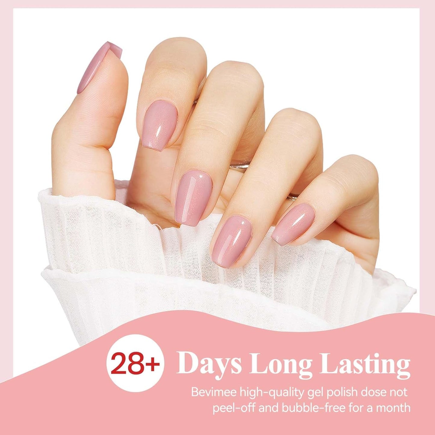 Glitter Gel Nail Polish, Light Pink Jelly Shimmer Iridescent Gel Polish Holographic Neutral Color Natural Translucent Soak Off UV Gel Polish for Nail Art Salon at Home, 12ML