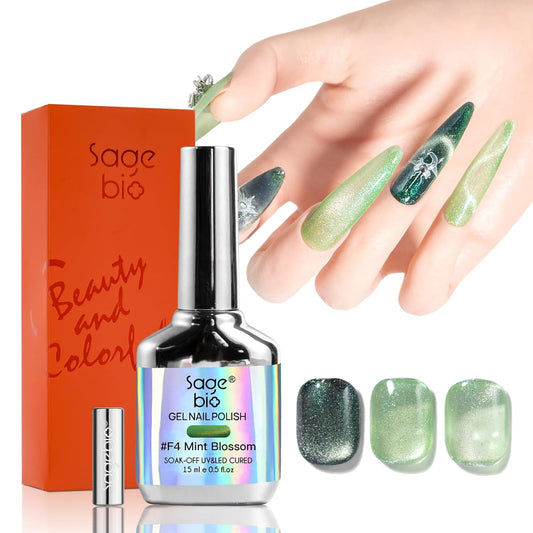 Cat Eye Gel Nail Polish, 15ml Magnetic Gel, High-Gloss Finish, Long-Lasting, DIY Manicure Kit with Magnet Stick, Stunning 3D Magnetic Effect, 03