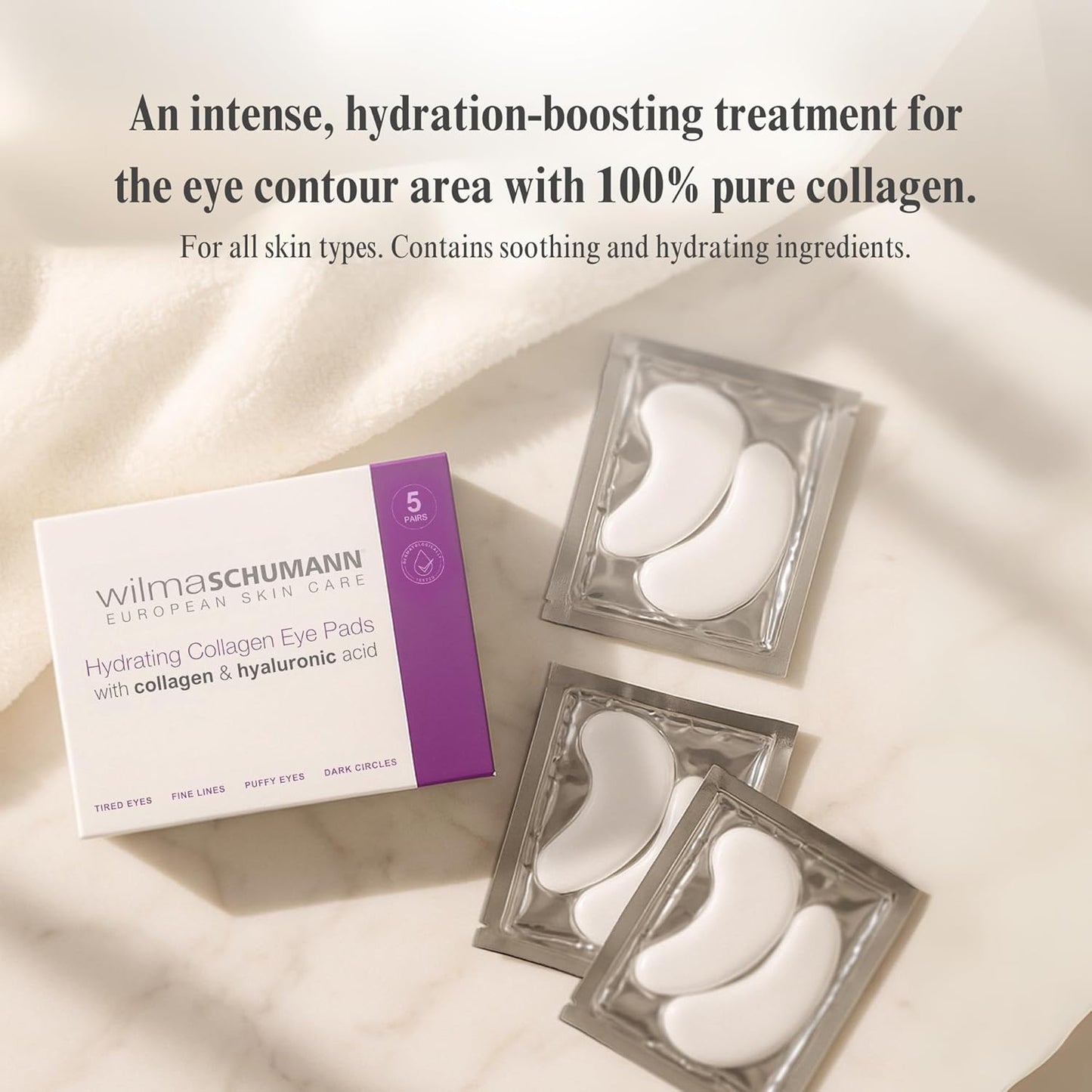 Collagen Under Eye Patches, Dark Circle & Wrinkles Under Eye Mask, Pack of 5