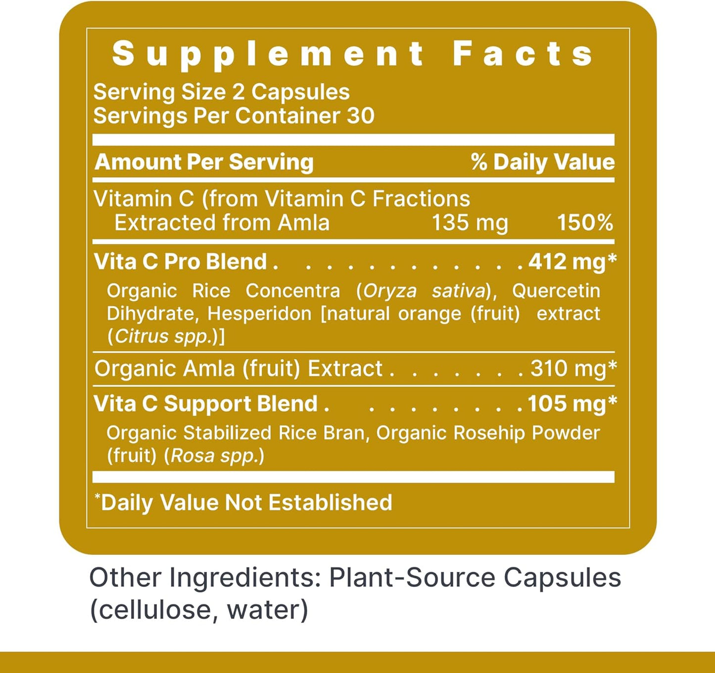 Premier Research Labs Vitamin C Supplement - Natural Vitamin C, Whole Food Vitamin C, Essential C Complex, Pure with Bioflavonoids & Organic Ingredients - 60 Vegetarian Capsules