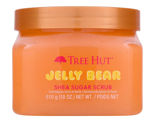 Tree Hut Jelly Bear Shea Sugar Scrub | Exfoliating Body Scrub Removes Dead, Dry Skin for a Soft & Hydrated Feel | Nourishing Essential Body Care | 18 fl oz.