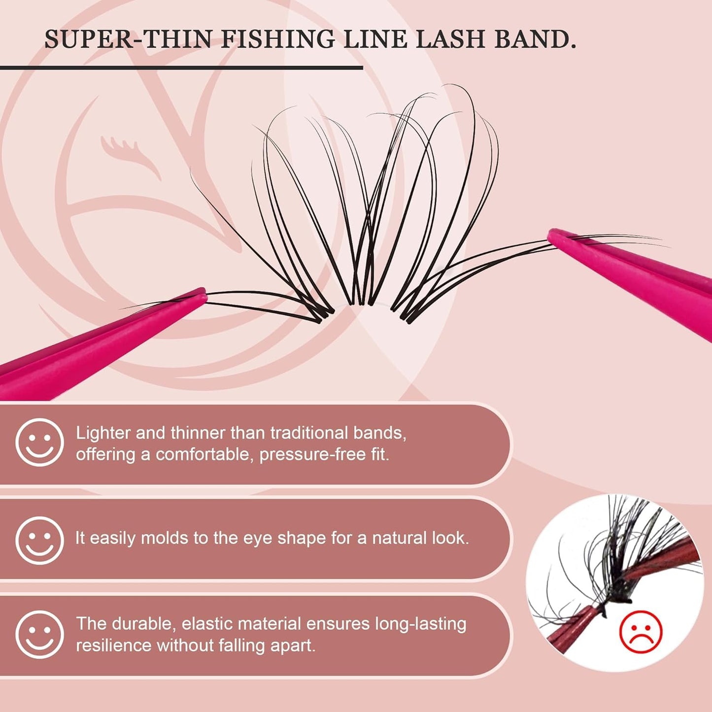 Lash Clusters Kit 432pcs Wispy Lashes Clusters Lash Clusters Clear Band Eyelash Clusters Natural Look Lash Extension Kit Invisible Band Lashes 0.07D