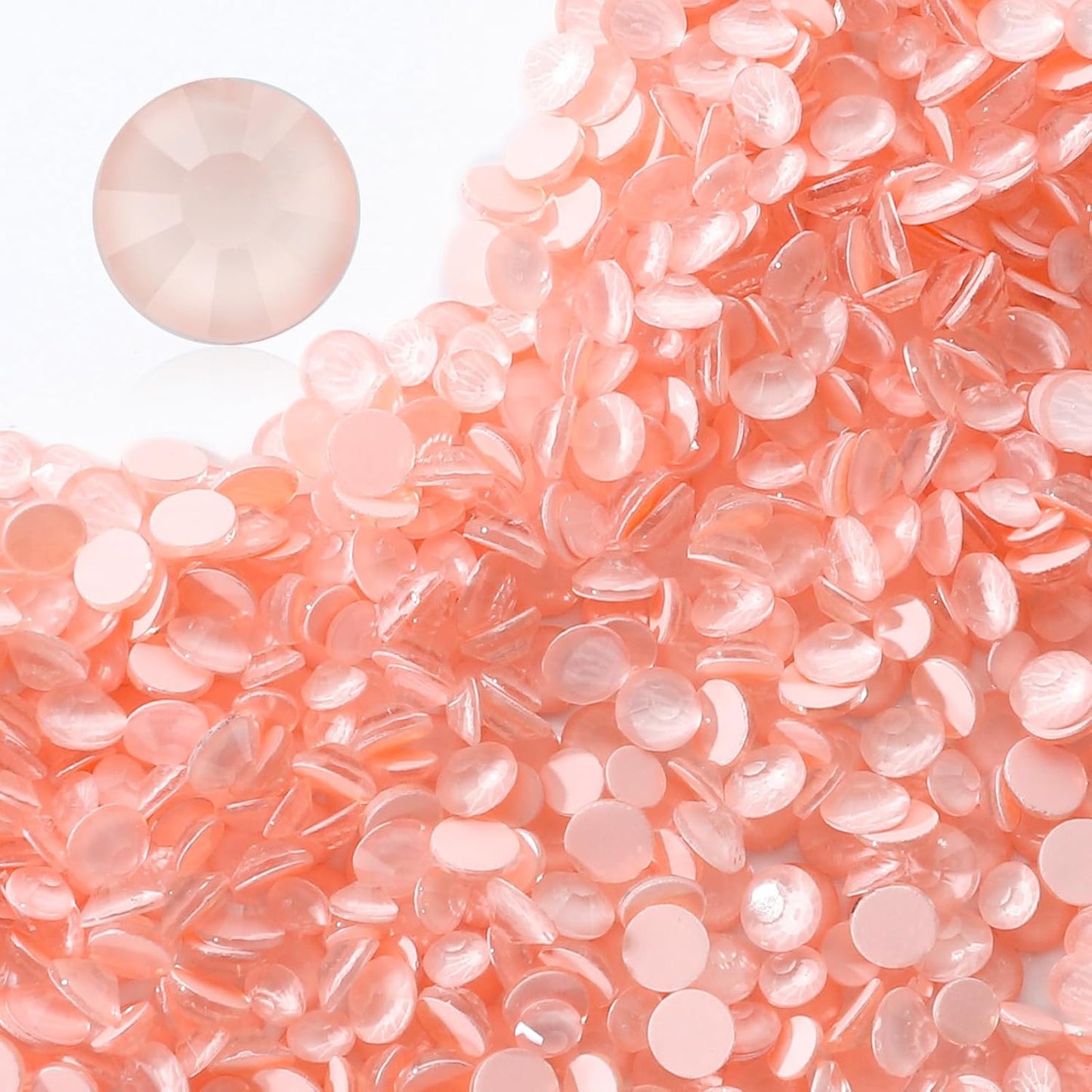 Mocha Lt.red Flatback Rhinestones, Glass Rhinestones for Nail Art and Craft, Glue Fix, Loose Crystal Gemstones(Mocha Lt.red, SS12, 1440pcs, 2.9-3.0mm)