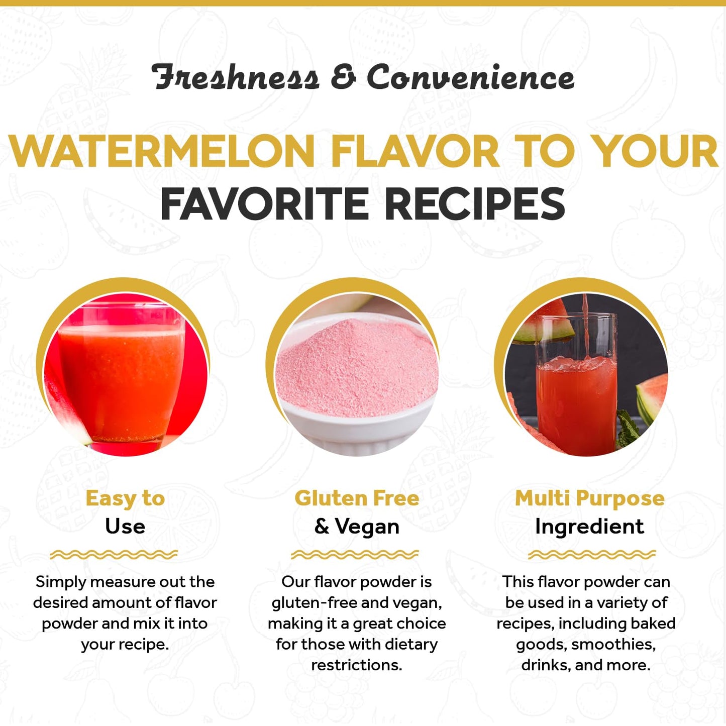 Fanale Premium Watermelon Bubble Tea Flavoring Powder | Perfect for Baking, Smoothies, Desserts and Drinks | Instant Flavoring Powder for Boba Milk Tea - 2.2 Pounds (Pack of 20).