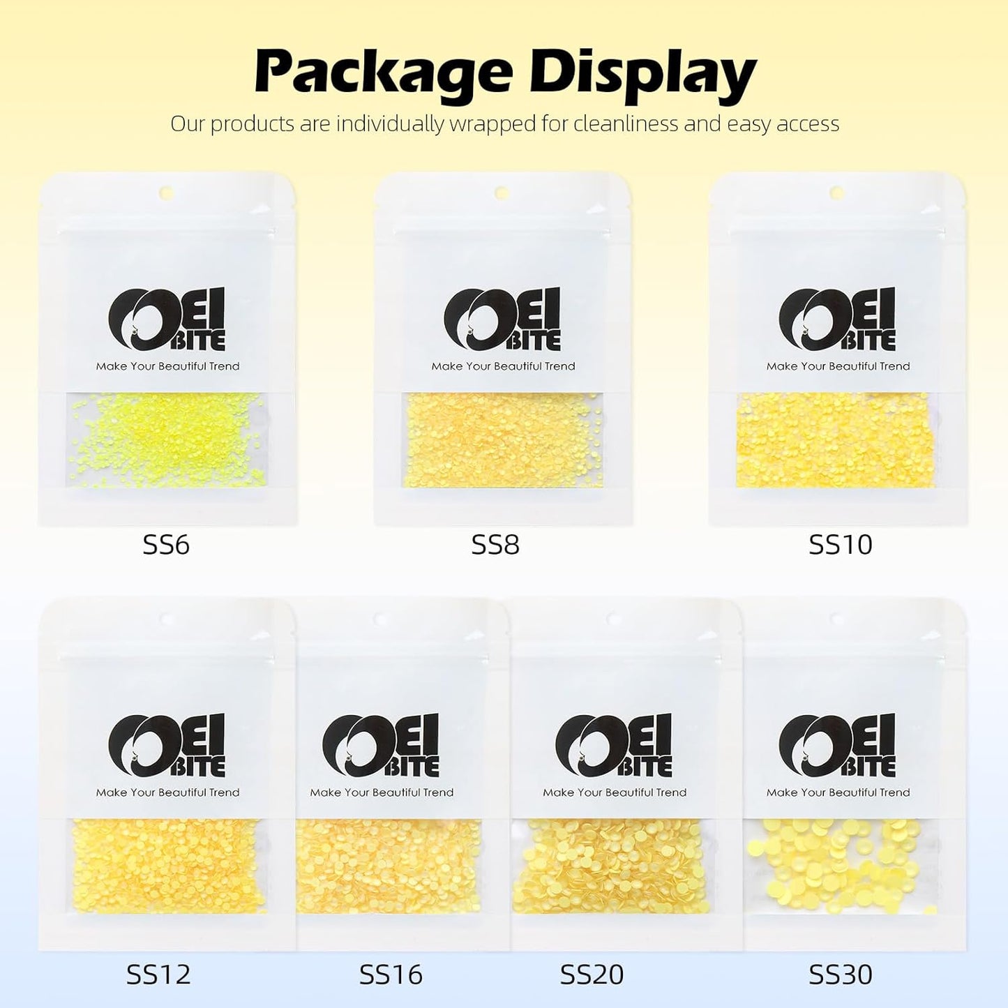 Mocha Citrine Flatback Rhinestones, Glass Rhinestones for Nail Art and Craft, Glue Fix, Loose Crystal Gemstones(Mocha Citrine, SS8, 1440pcs, 2.3-2.5mm)