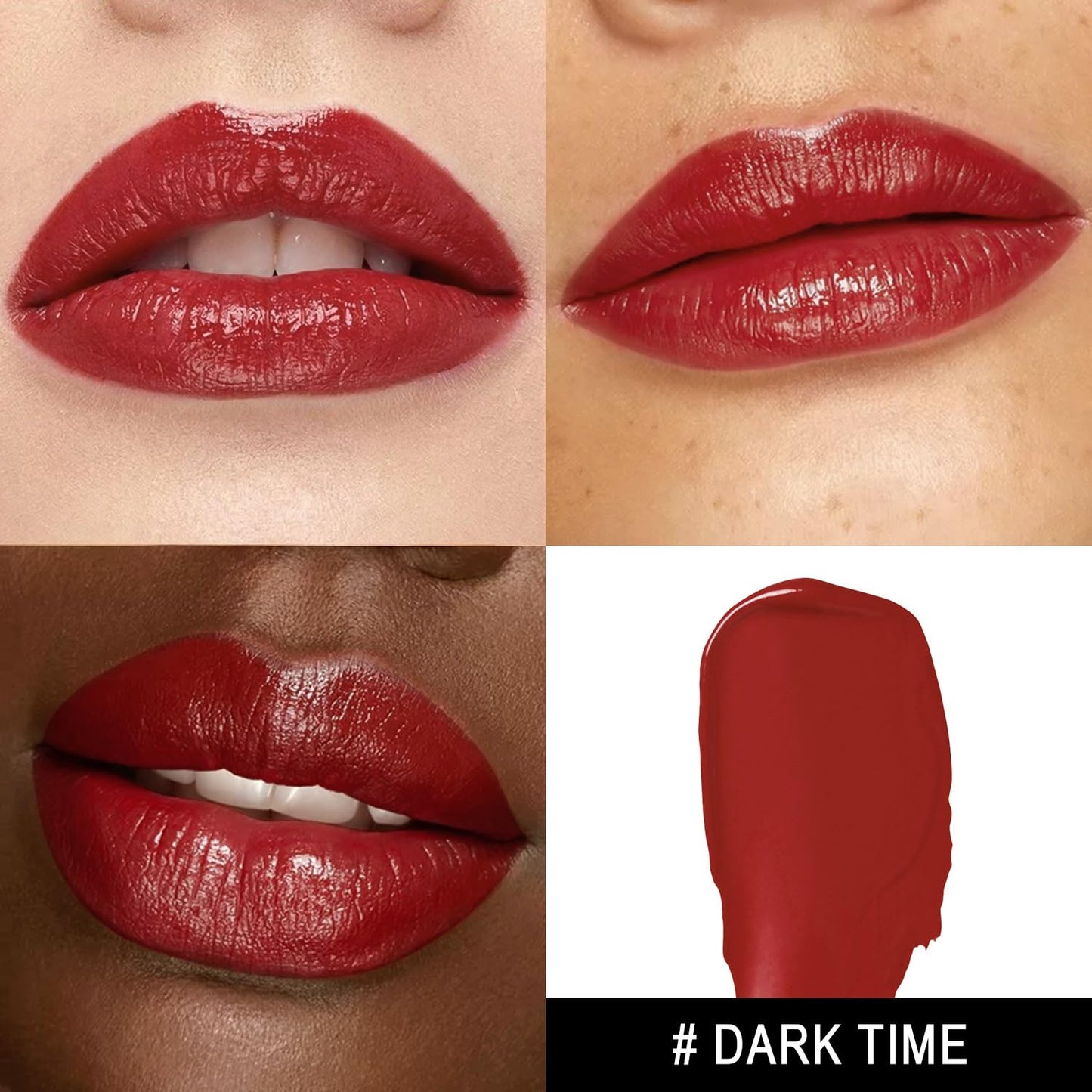 MAKI YIKA Moisture Dark Red Lipstick for Women Hydrate Lip Balm for Dry Cracked Lips Weightless Glossy Lip Color Juicy Finish,MA052 Dark Time