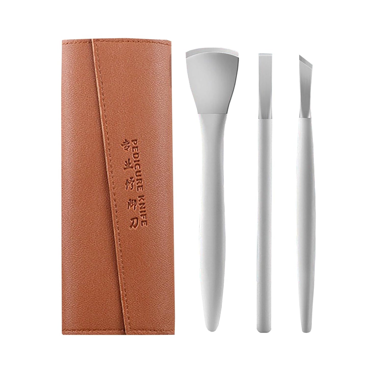 Pedicure Knife For Feet Professional Callus Knife Ingrown Toenail Knives Foot Care Tools Dead Skin Removal Nail Scraper File (Pedicure Knife (Silvery))