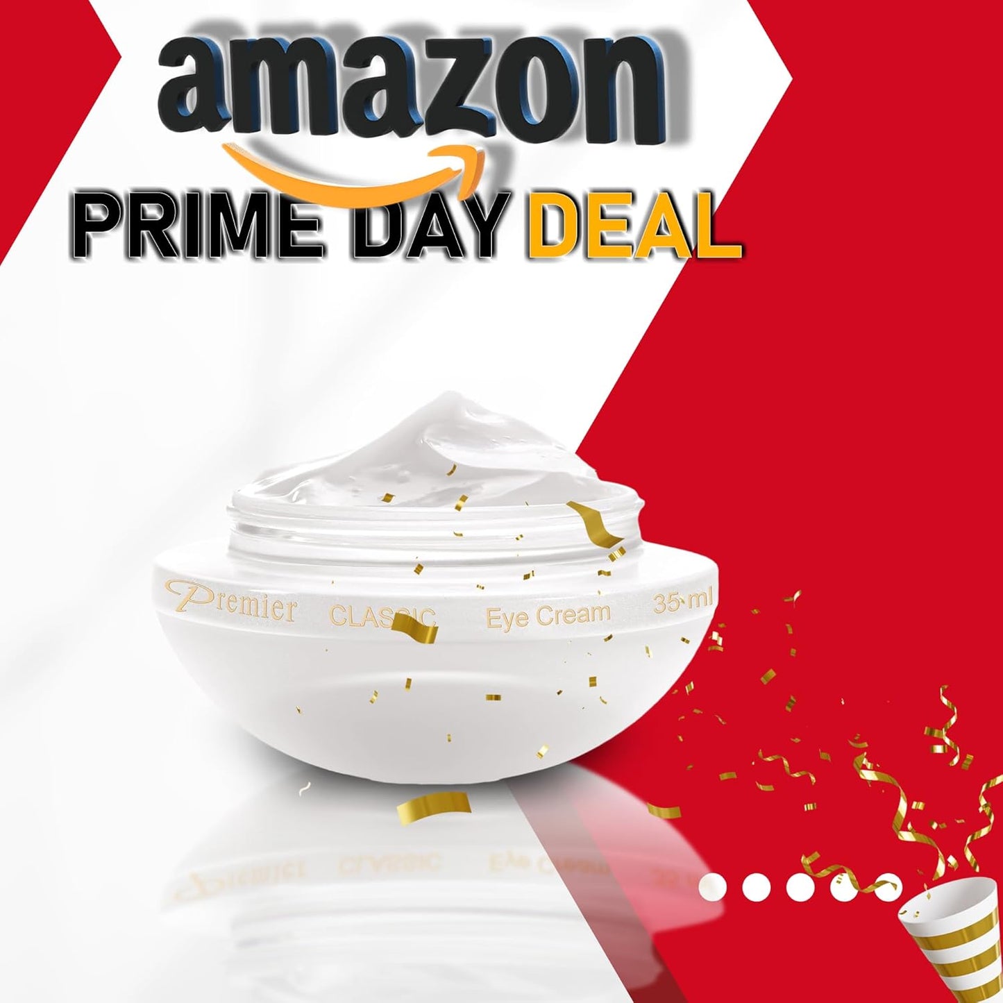 Premier Dead Sea Eye Cream, Age defying, Helps minimize wrinkles, Dark circles, sagging skin, Reduce bags, vitamin A & E, hyaluronic acid, anti-aging, Hypoallergenic, classic collection 1.2fl oz