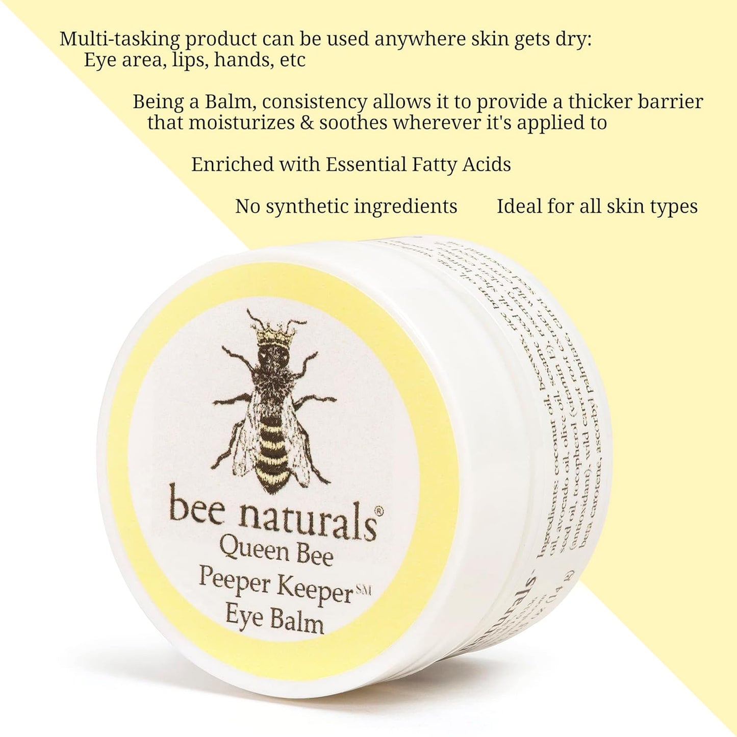 Bee Naturals Peeper Keeper Trio Eye Care - Gift Set for Eye Wrinkles, Puffy Eyes, and Crow's Feet