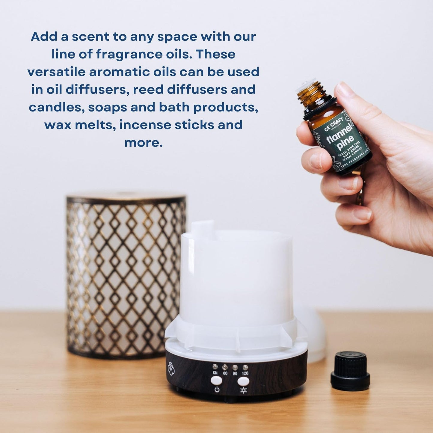 CANDECraftCo Premium Fragrance Oil – Diffuser Oils Fragrances Scented for Home, Candle Soap Making Supplies, Aromatherapy Blends for House (0.34 Fl Oz) (2-Pack, Lavender Vanilla)