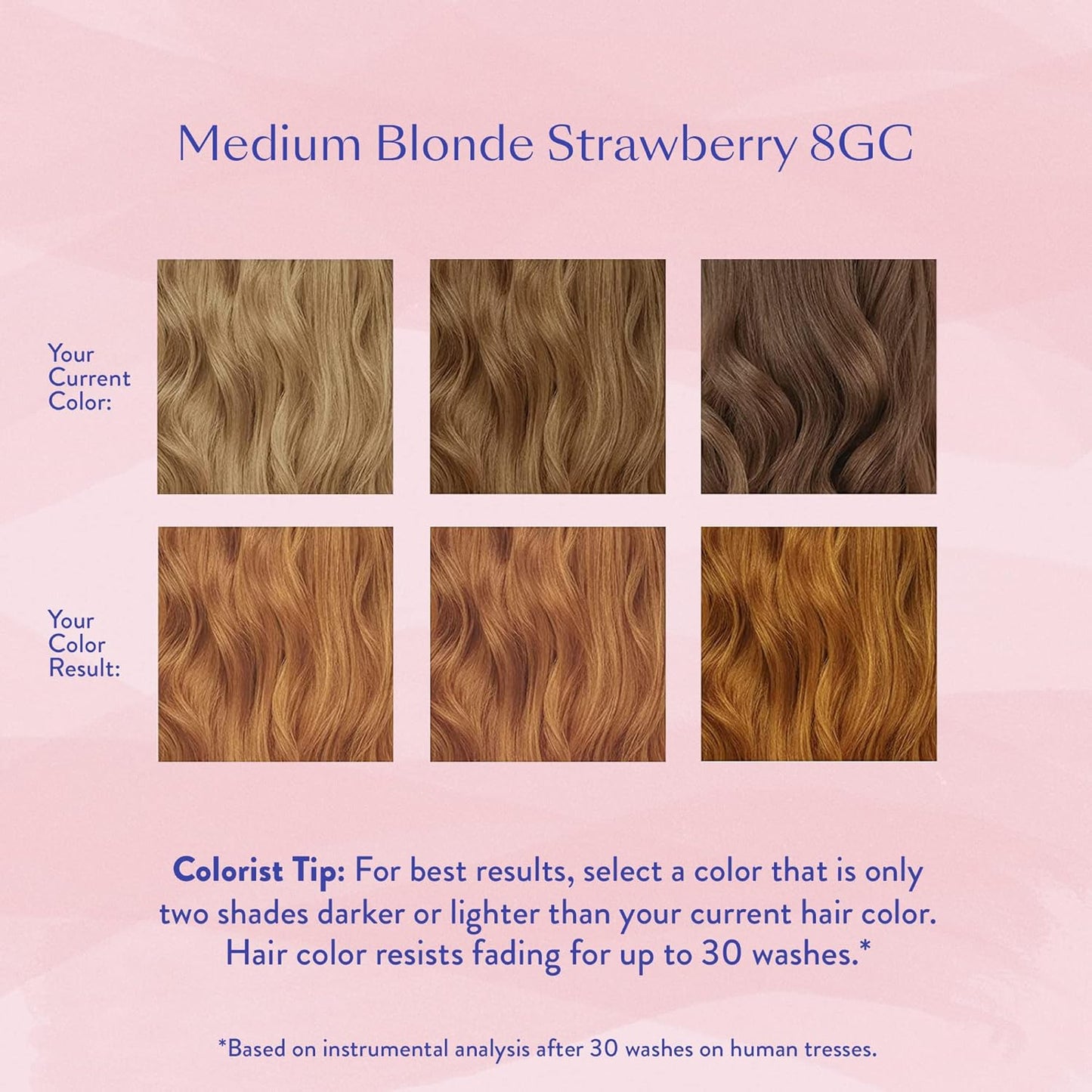 eSalon Permanent Hair Color & Hair Dye Complete Kit - Medium Blonde Strawberry- Personal Colorist Kit for Up To 100% Gray Coverage for All Hair Types - Professional-Grade Ammonia-Free Hair Dye