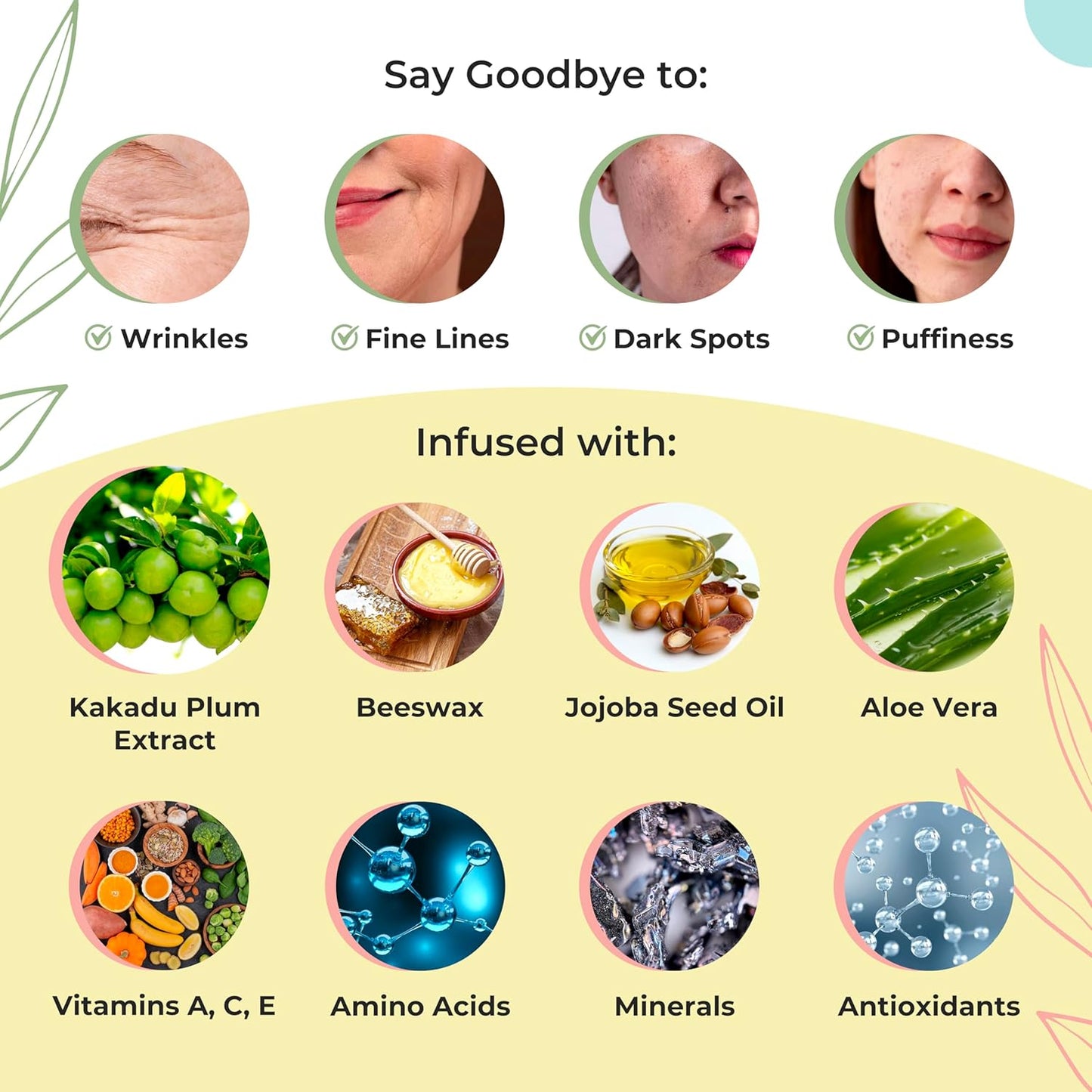 Jillaroo Natural Face Moisturizer for Men & Women with Kakadu Plum, Vitamin A, C, E, Minerals, & Antioxidants - 100g Face Moisturizer for Dry Skin by Y-Not Natural