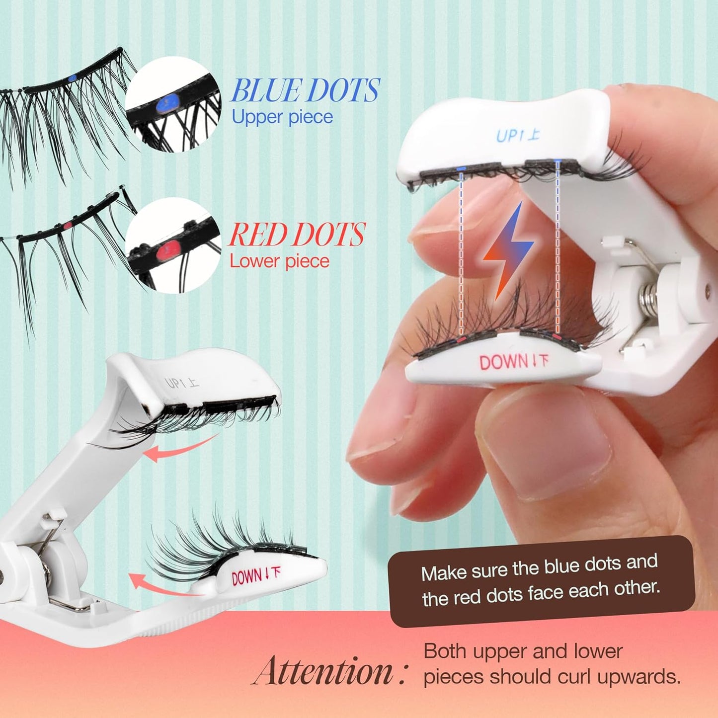 LASHVIEW Soft Magnetic Eyelashes Kit, Natural Look with 0.17mm Ultra-Thin Magnets, Comfortable No-Glue Lashes with Applicator & Eyelash Fixer, Easy to Wear & Remove-N14