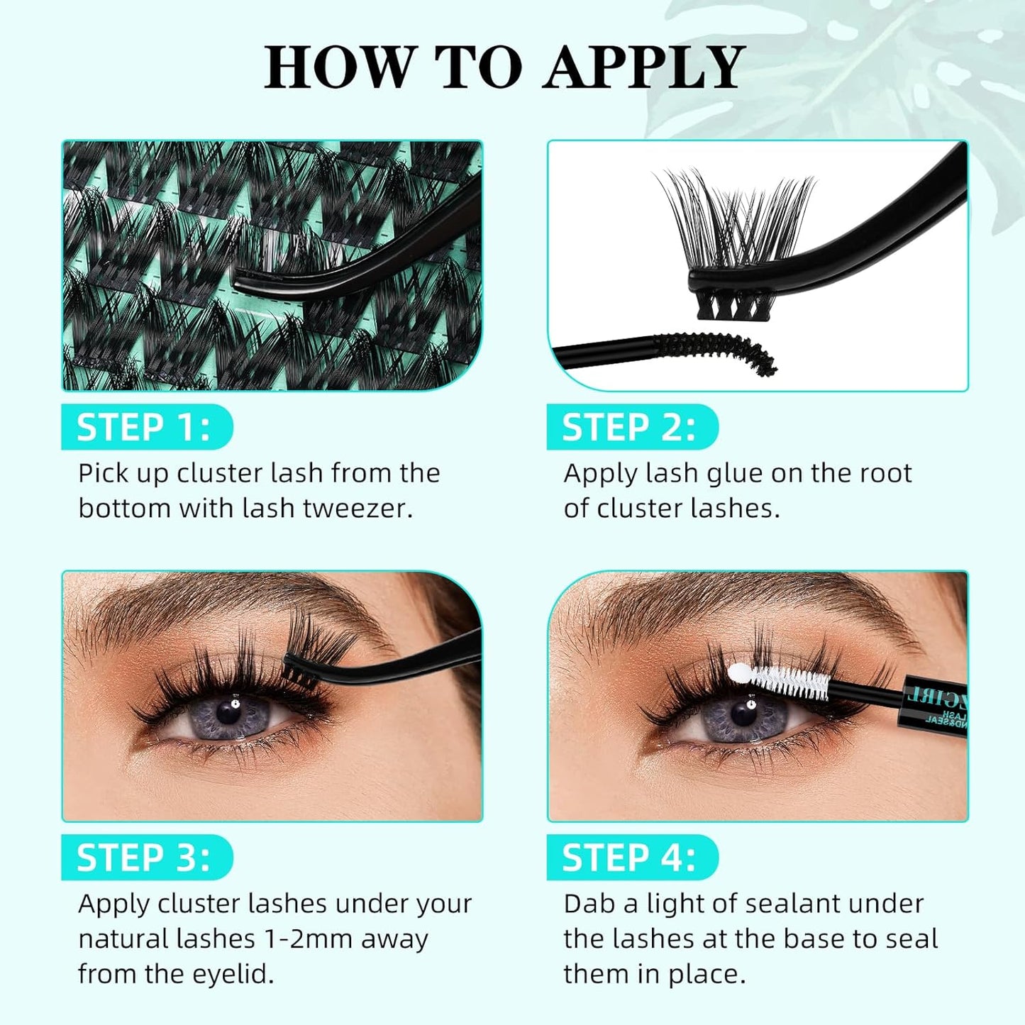 Lash Clusters Wet Look 168Pcs Eyelash Cluster Ultra-Thin Lash Band Eyelashes Extensions Spiky Anime Wide Span Lashes(Mallow,C-16mm)