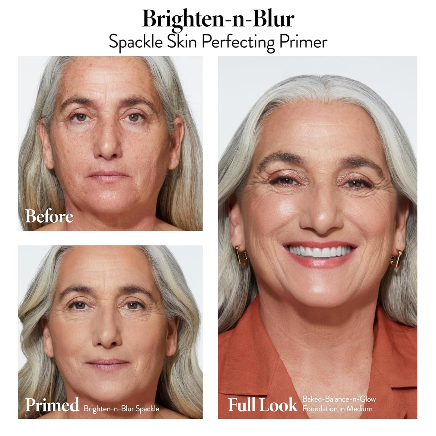 LAURA GELLER NEW YORK Spackle Primer - Brighten-n-Blur - Super-Size 2 Fl Oz - Mattifying Makeup Primer for Mature Skin