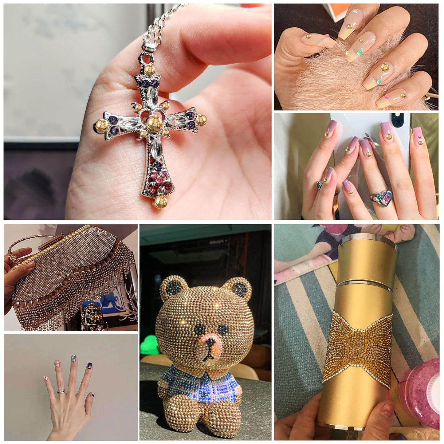 beadsland Flat Back Crystal Rhinestones Round Gems, Lt Colorado Topaz (3.8-4.0mm) SS16/1440pcs