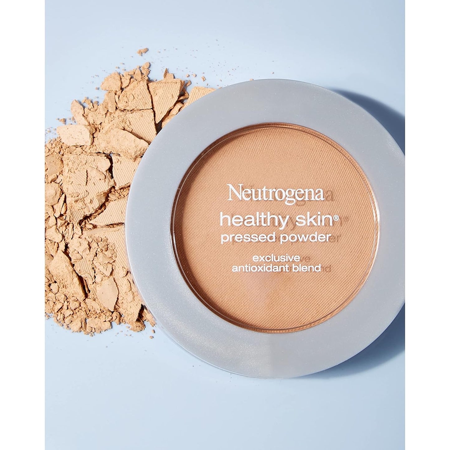 Neutrogena Healthy Skin Pressed Makeup Powder Compact with Antioxidants & Pro Vitamin B5, Evens Skin Tone, Minimizes Shine & Conditions Skin, Light to Medium 30, .34 oz (Pack of 2)