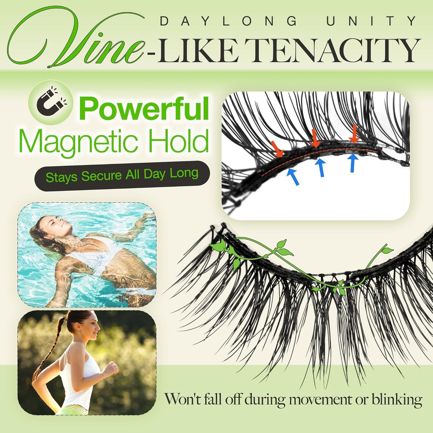 LASHVIEW Upgrade Soft Magnetic Eyelashes with Applicator, Reusable Magnetic Lashes Natural Look, No Glue Needed, Windproof & Waterproof for All-Day Comfort (L24)