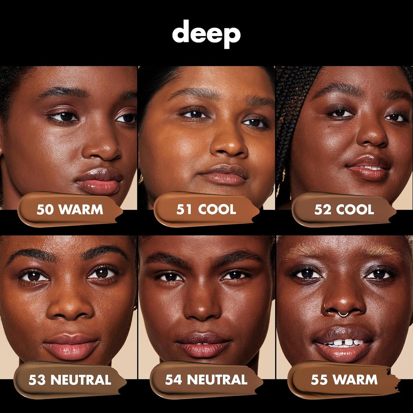 e.l.f. Soft Glam Foundation, Medium Coverage, Long-Lasting & Buildable Foundation For A Smooth, Satin Finish, Vegan & Cruelty-Free, 51 Deep Cool