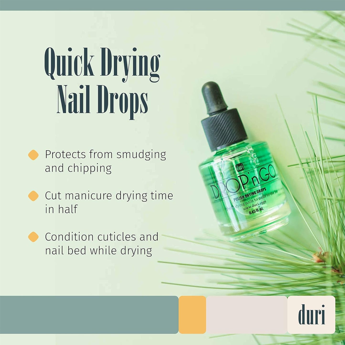 Duri Cosmetics, Drop'n Go Quick Dry Nail Drops (Drop'n Go (Pack of 3)