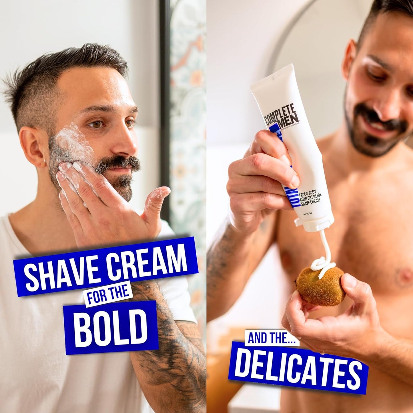 Sensitive Skin Shaving Cream, Face and Body Shaving Cream, Comfy Body Glide, Irritation Free Shave, Protect from Razor Burn, Everyday Shave Cream for Men